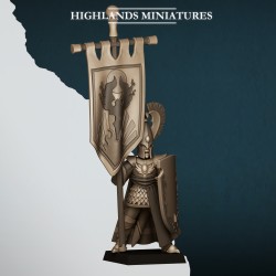 Aegean Lord BSB dismounted | Highlands Miniatures | High Elf