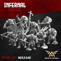 Infernal Orc Slave x 7 + cmd - Bigusson - Druk 3D - White Angels