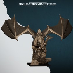 Aegean Elf Prince on Dragon - Bigusson - druk 3d - Highlands Miniatures