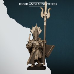 Aegean Elf Sea Lord - Bigusson - druk 3d - Highlands Miniatures