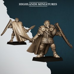 Aegean Elf Prince on foot - Bigusson - druk 3d - Highlands Miniatures