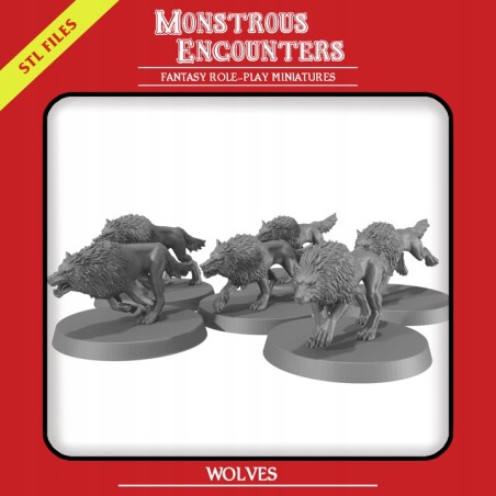 Wolf Pack - Bigusson - Druk 3d - Monstrous Encounters