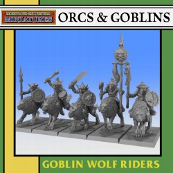 Goblin Wolf Riders Unit x 10 - Bigusson - Druk 3d - Monstrous Encounters