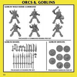 Goblin Wolf Riders Unit x 10 - Bigusson - Druk 3d - Monstrous Encounters