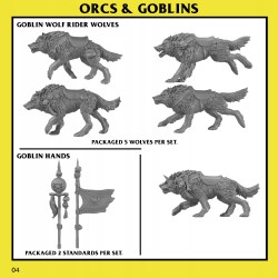 Goblin Wolf Riders Unit x 10 - Bigusson - Druk 3d - Monstrous Encounters