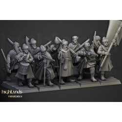 Harbor Streltsy x10 - Druk 3d - Highlands Miniatures