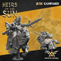 High Priestess on Horse - Bigusson - Druk 3d - White Angels