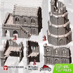 MIDDLE EARTH TOWN 3 - Bigusson - druk 3d - Txarli Factory