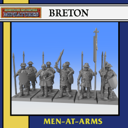 BRETON: Men-at-arms Unit x 10|  RPGs | Roleplaying | 32mm/28mm | Monstrous Encounters