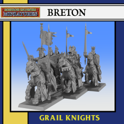 BRETON: Grail Knights x6 - Bigusson - Druk 3d -  Monstrous Encounters