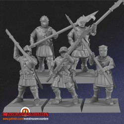 Breton Men-at-arms w/ Polearms & Medium Armor x 10