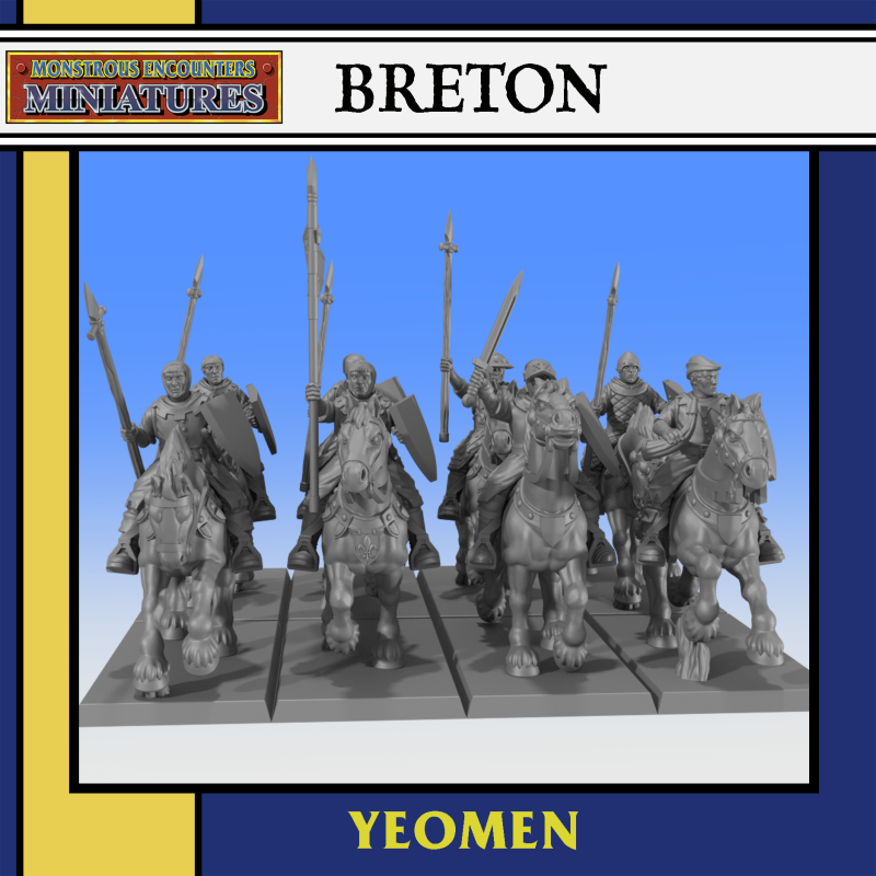 BRETON: Yeomen Unit x5 | Roleplaying | 32mm/28mm | Monstrous Encounters