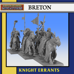BRETON: Knight Errants Unit x6|  RPGs | Roleplaying | 32mm/28mm | Monstrous Encounters