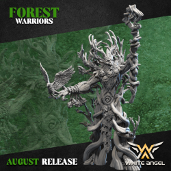 OLD TREEDRUID | RPGs | 32mm/28mm | White Angel Miniatures | Wood Elves | Tabletop