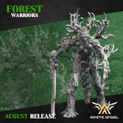 OLD TREEWARRIOR - Forest Warriors | Tabletop | Free bases |Roleplaying | 32mm/28mm | White Angel Miniatures | Wood Elves