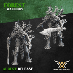 OLD TREEWARRIOR - Forest Warriors | Tabletop | Free bases |Roleplaying | 32mm/28mm | White Angel Miniatures | Wood Elves
