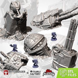 MEGA TITAN DESTROYED 2 by Txarli Factory | Wargames | Roleplaying | Scatter Terrain | Diorama | Tabletop