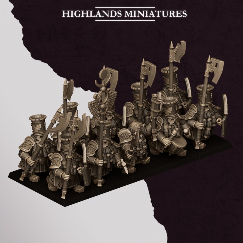 Sons of Marduk Heavy Guard Great Weapon x10 | RPGs | Roleplaying | 32mm/28mm | Highlands Miniatures |  Tabletop