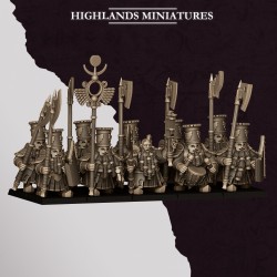 Sons of Marduk Heavy Guard Great Weapon x10 | RPGs | Roleplaying | 32mm/28mm | Highlands Miniatures |  Tabletop