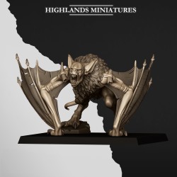 Pit Bat |  RPGs | 32mm 28mm | Highlands Miniatures | Vampire