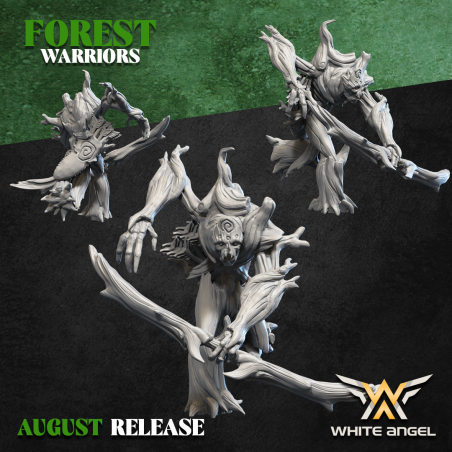ROYAL TREEGUARD - Forest Warriors | Tabletop |Roleplaying | 32mm/28mm | White Angel Miniatures | Wood Elves