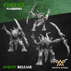 ROYAL TREEGUARD - Forest Warriors | Tabletop |Roleplaying | 32mm/28mm | White Angel Miniatures | Wood Elves