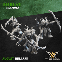 ROYAL TREEGUARD - Forest Warriors | Tabletop |Roleplaying | 32mm/28mm | White Angel Miniatures | Wood Elves