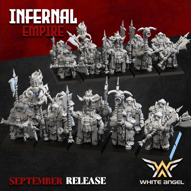 INFERNAL ACOLYTE x 10 - Bigusson - Druk 3D - White Angels
