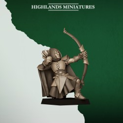 Feral Archers x10 | RPGs | Roleplaying | 32mm 28mm | Tabletop | Wood Elfves | Highlands Miniatures