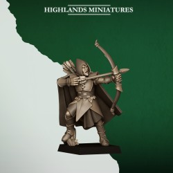 Feral Archers x10 | RPGs | Roleplaying | 32mm 28mm | Tabletop | Wood Elfves | Highlands Miniatures