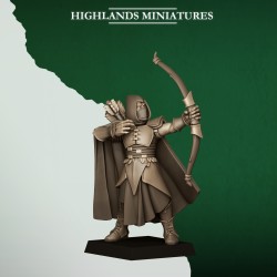 Feral Archers x10 | RPGs | Roleplaying | 32mm 28mm | Tabletop | Wood Elfves | Highlands Miniatures