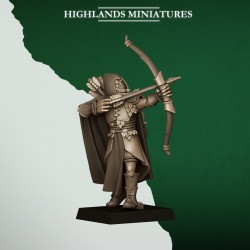 Feral Archers x10 | RPGs | Roleplaying | 32mm 28mm | Tabletop | Wood Elfves | Highlands Miniatures