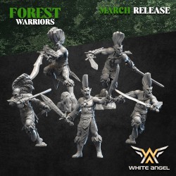 FOREST DANCERS x10 - Bigusson - Druk 3D - White Angels