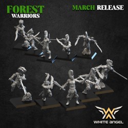FOREST DANCERS x10 - Bigusson - Druk 3D - White Angels