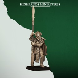 Feral Spearmen x10 | RPGs | Roleplaying | 32mm 28mm | Tabletop |Wood Elfves | Highlands Miniatures