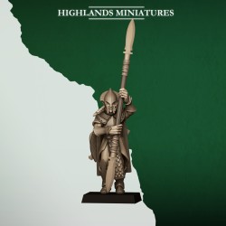 Feral Spearmen x10 | RPGs | Roleplaying | 32mm 28mm | Tabletop |Wood Elfves | Highlands Miniatures