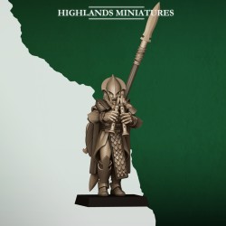 Feral Spearmen x10 | RPGs | Roleplaying | 32mm 28mm | Tabletop |Wood Elfves | Highlands Miniatures