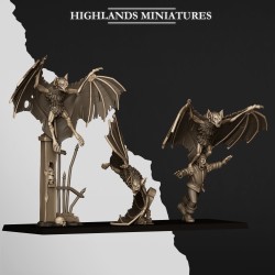 Giant Bats |  RPGs | 32mm 28mm | Highlands Miniatures | Vampire