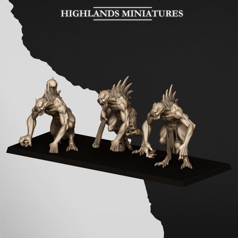 Giant Ghouls |  RPGs | 32mm 28mm | Highlands Miniatures | Vampire