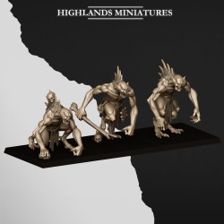 Giant Ghouls |  RPGs | 32mm 28mm | Highlands Miniatures | Vampire
