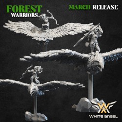 Ancestral Eagle Rider x3 - FOREST WARRIORS - Bigusson - White Angels