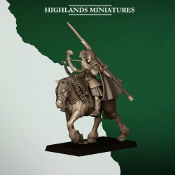 Mounted Feral Archers x10 | RPGs | Roleplaying | 32mm 28mm | Tabletop |Wood Elfves | Highlands Miniatures