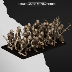 Zombies x10 |  RPGs | 32mm/28mm | Highlands Miniatures | Vampire