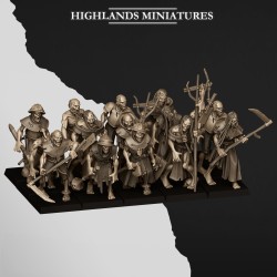 Zombies x10 |  RPGs | 32mm/28mm | Highlands Miniatures | Vampire