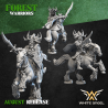 FOREST LORD HORSE - Forest Warriors | Tabletop |Games | Roleplaying | 32mm/28mm | White Angel Miniatures | Wood Elves