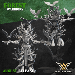 TREEDRUID - Forest Warriors | Tabletop | Roleplaying | 32mm/28mm | White Angel Miniatures | Wood Elves