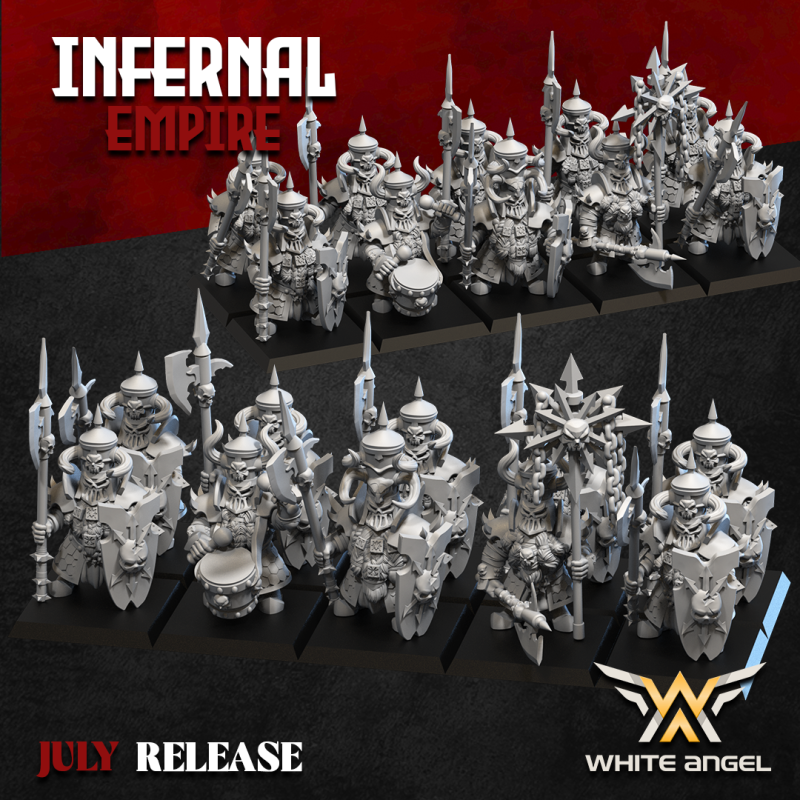 INFERNAL HEAVY GUARD x10 - Bigusson - Druk 3d - White Angels