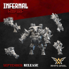 INFERNAL GOLD HEAD - Infernal Empire | Roleplaying | 32mm 28mm | White Angel |  Tabletop