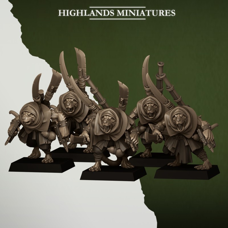 Sewer Vermin Smugglers | Highlands Miniatures | Szczury