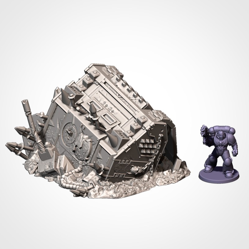 INFERNAL TANKS DESTROYED 1 |  Txarli Factory| Diorama